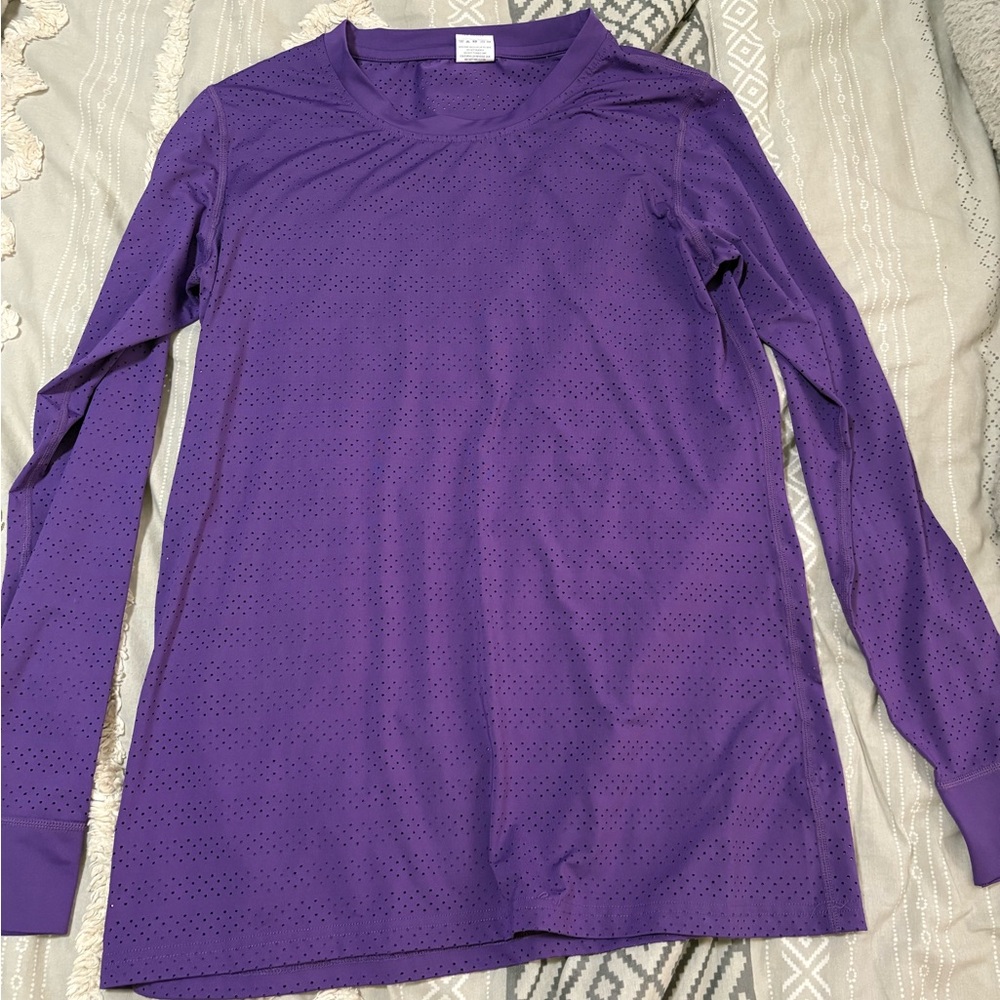 Women's Purple Long Sleeve Top